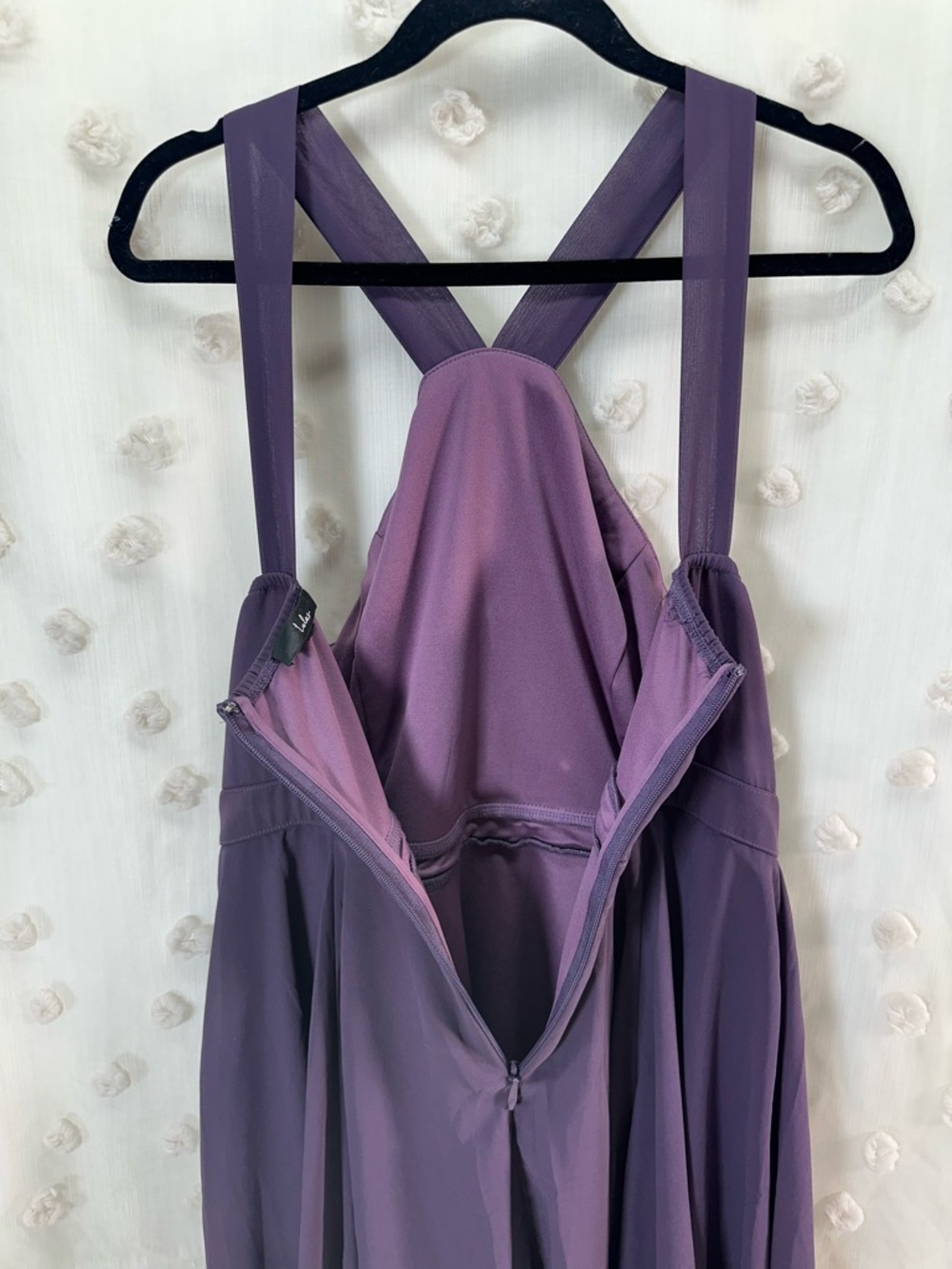 Lulu's Deep Purple Chiffon Mini Dress Prom Pick Size M - Picture 6 of 11